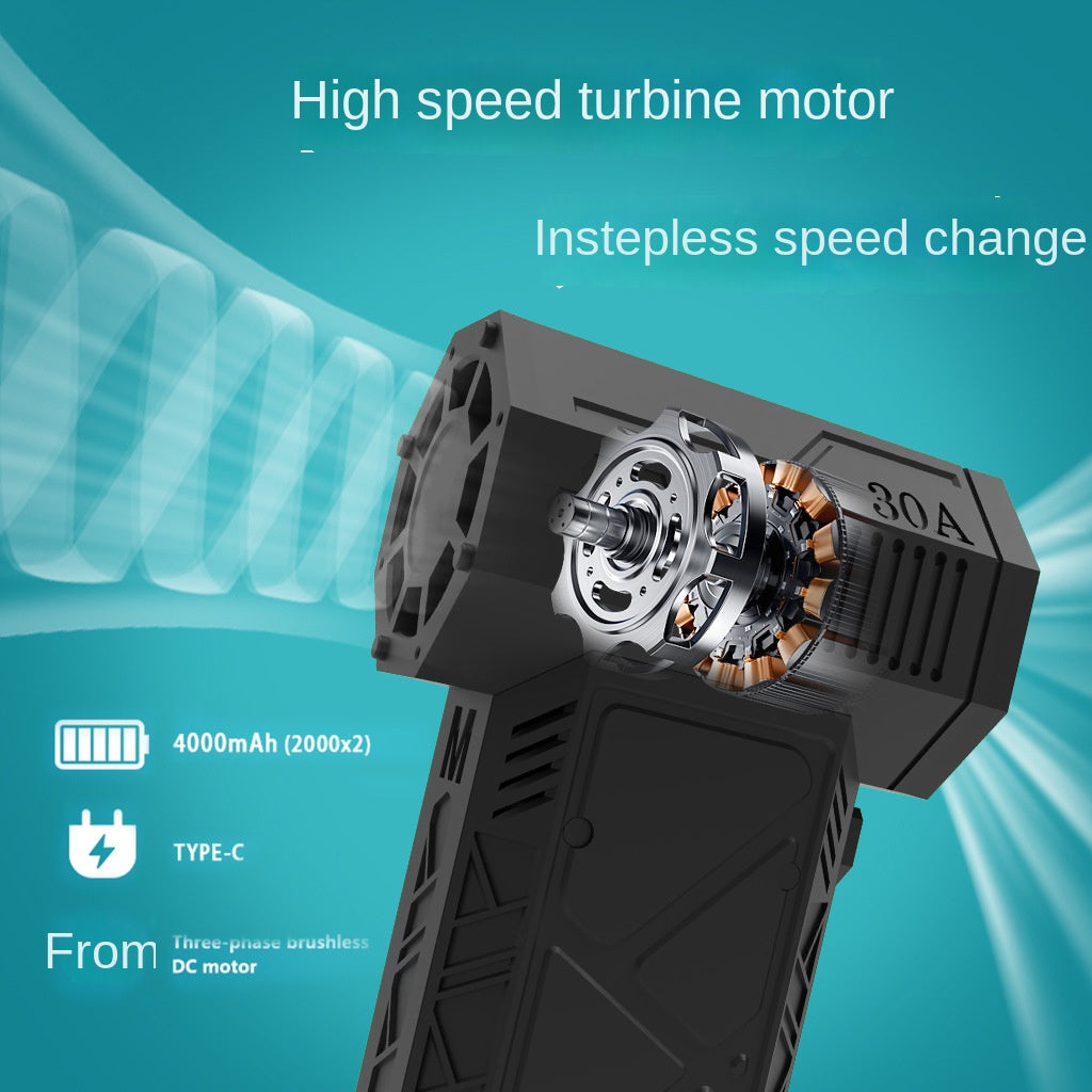 New Violent Fan Turbo High-speed Electric Hair Dryer Dust Collector 130000 To Blizzard High-speed Brushless Electric Cross-border