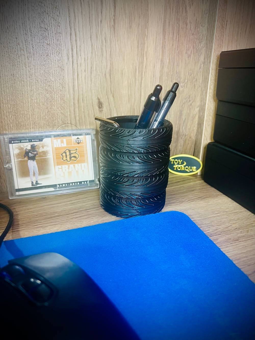 Tire Pencil holder for desk or workshop