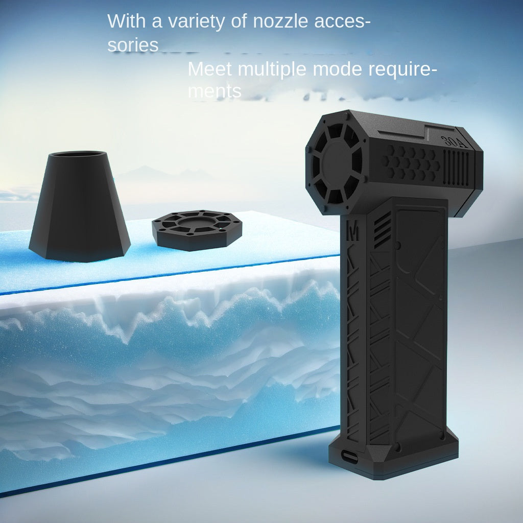 New Violent Fan Turbo High-speed Electric Hair Dryer Dust Collector 130000 To Blizzard High-speed Brushless Electric Cross-border