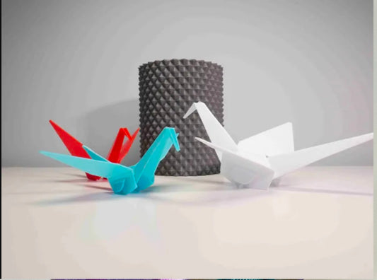 ORIGAMI CRANE - FOLD AND BUILD YOUR OWN! -Space X / NASA / Dragon / Falcon Launch