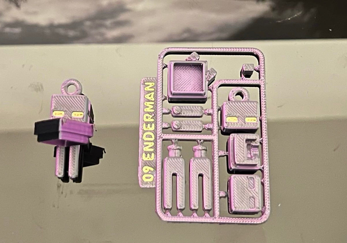 🕶️Minecraft Enderman Kit-Card – Snap, Build & Play!🕶️