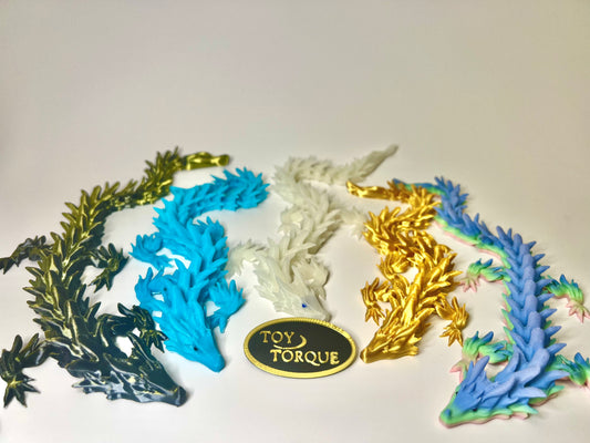 🔥Crystal Flexi Dragon – 3D Printed, Articulated, Customizable🔥