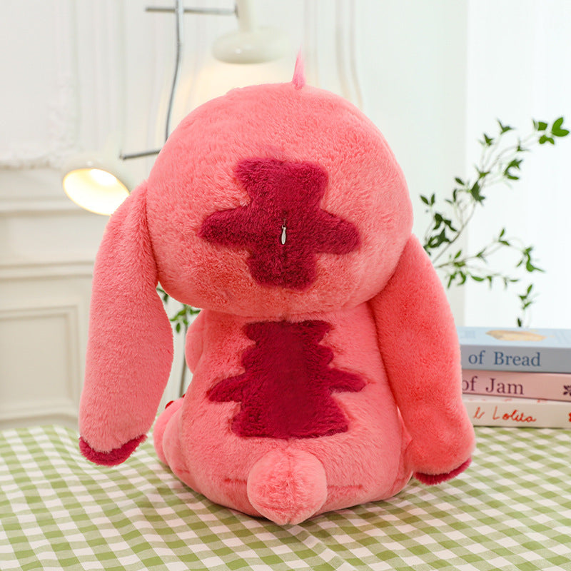 New Heart-holding Stitch Plush Toy Flower-holding Stitch Stitch Doll Pillow Manufacturers Wholesale