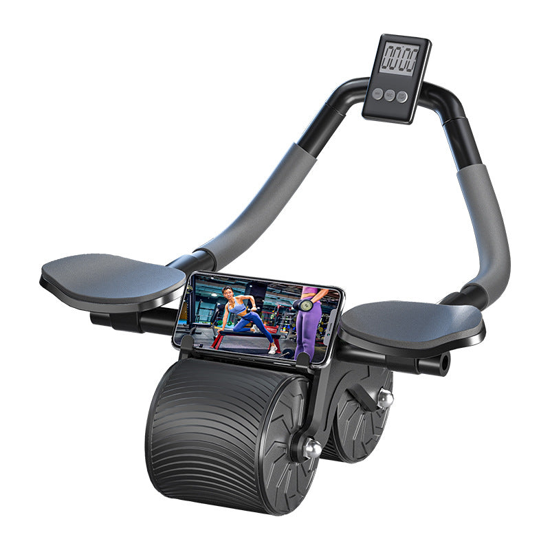 Abdominal Wheel Automatic Rebound Men's And Women's Household Elbow Support Roller Fitness Equipment Abdominal Tinker Abdominal Roll Exercise Abdominal Muscle Training Artifact