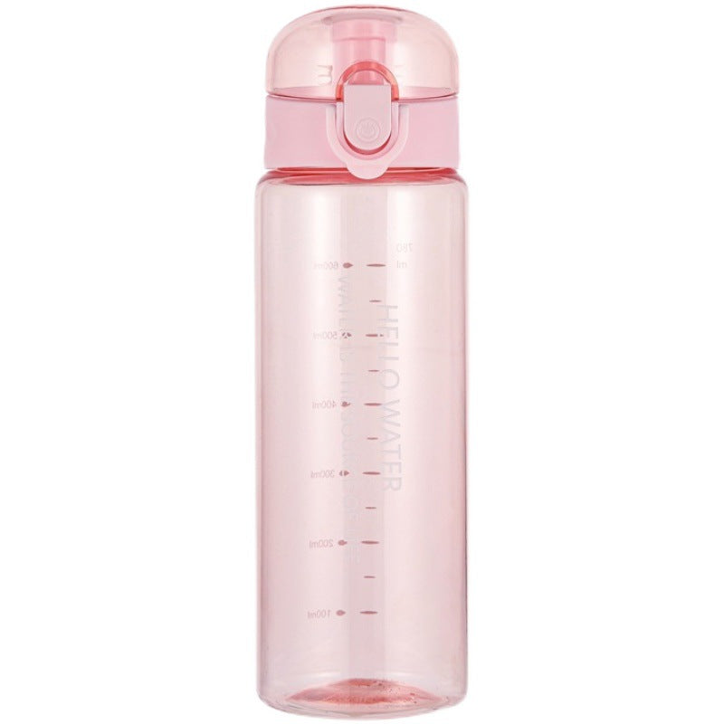 Student Plastic Cup Logo Advertising Large Capacity Student Sports High Color Value Cup Printing Gift