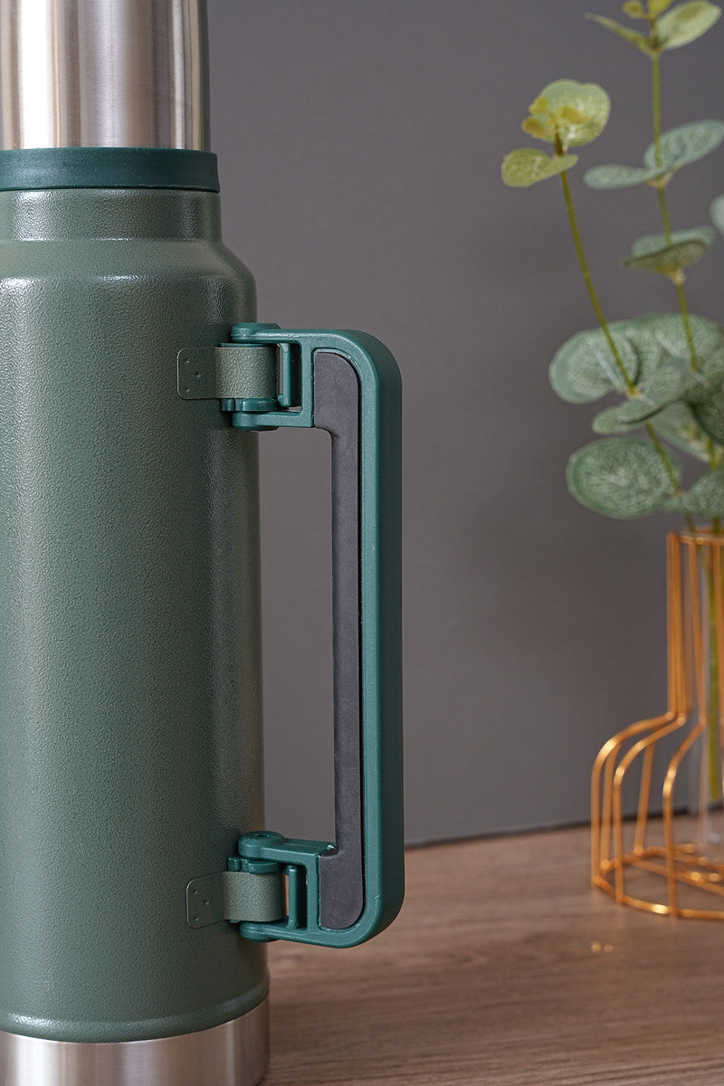 Foreign trade hand-in-hand lifting straw ice master cup cold milk cup 304 stainless steel beer mug outdoor sports kettle