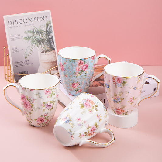 Foreign trade export ceramic coffee milk mug office drinking cup business advertising gift creative bone china mug