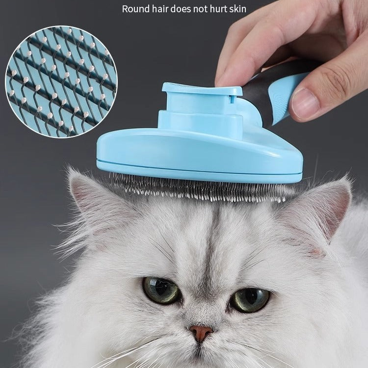 Cat comb to puff hair comb brush dog dog hair removal pet artifact clean up long-haired special pet cat supplies