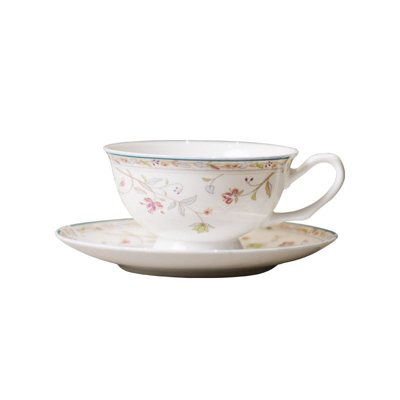 Cross-border European bone china coffee cup set, English afternoon tea set, personalized creative ceramic teacup latte cup