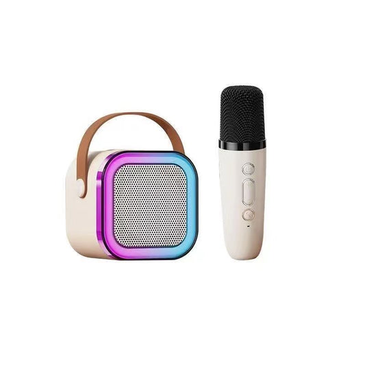 Cross-border K12 Bluetooth Speaker Microphone Integrated Family K-song Audio Wireless K-song Square Dance Speaker In Stock