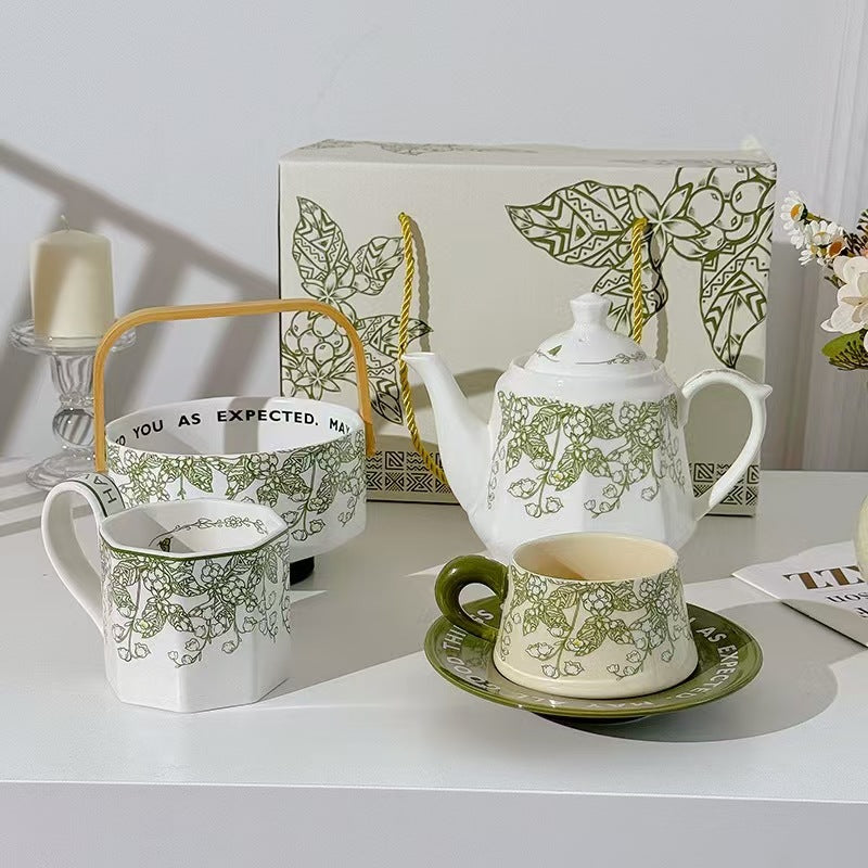 Ceramic teapot tea making household high temperature resistant health pot single pot tea Chinese kettle old-fashioned cold kettle porcelain teapot