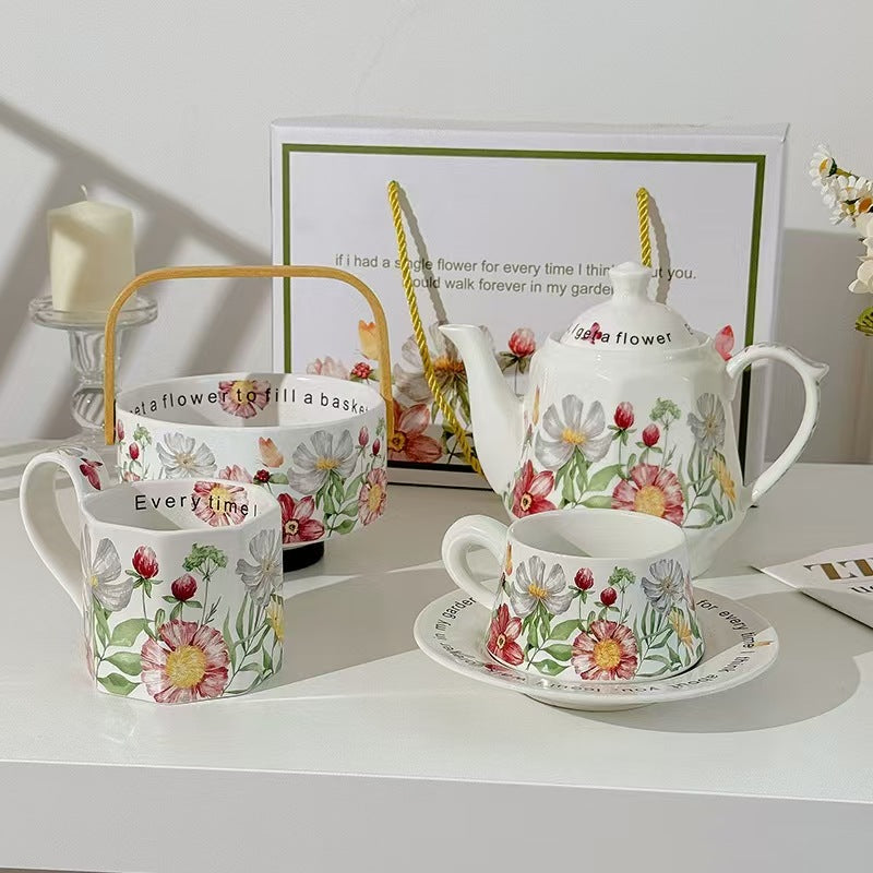 Ceramic teapot tea making household high temperature resistant health pot single pot tea Chinese kettle old-fashioned cold kettle porcelain teapot