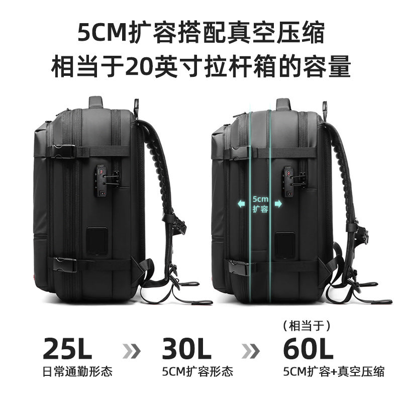 Vacuum Backpack Large Capacity Backpack Waterproof Vacuum Compression Backpack One Button Vacuum Compression Backpack