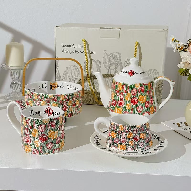 Ceramic teapot tea making household high temperature resistant health pot single pot tea Chinese kettle old-fashioned cold kettle porcelain teapot