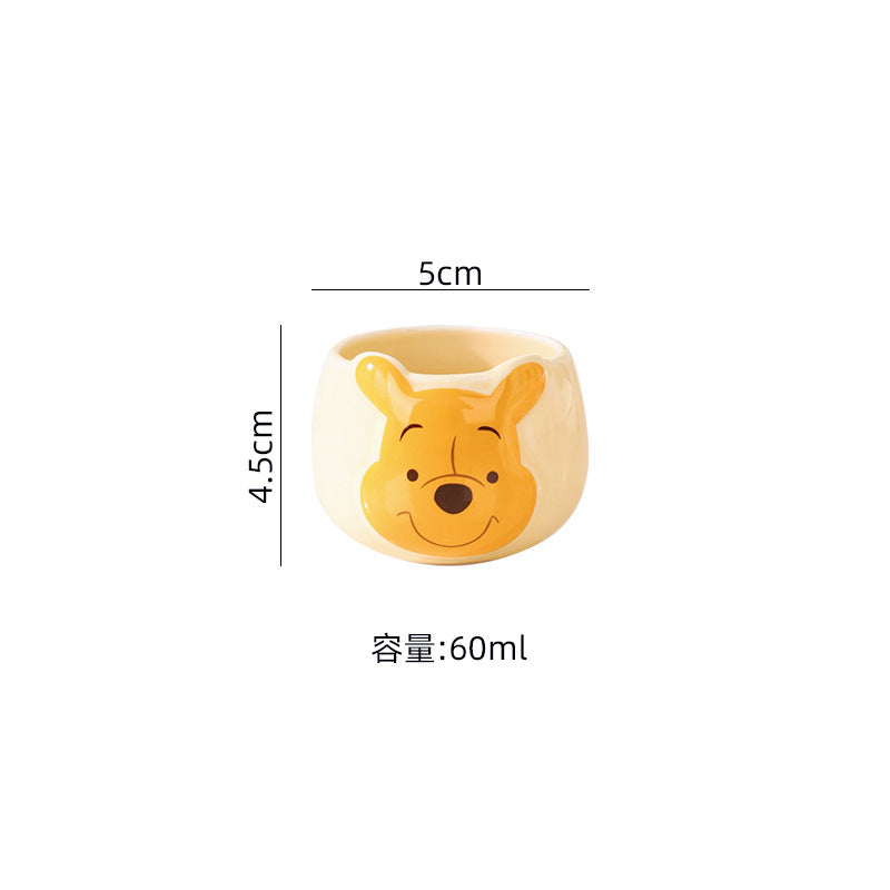 Disney Winnie the Pooh Tea Set Cute Bubble Tea Afternoon Tea Souvenir New High Temperature Resistant Filter Teapot