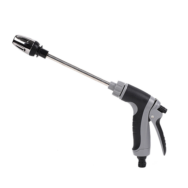 Long Barrel Gun Car Wash Water Gun Metal Handle Wrapped Rubber Factory Wholesale Pressure Sprayer For Cleaning Gardening Pet Care