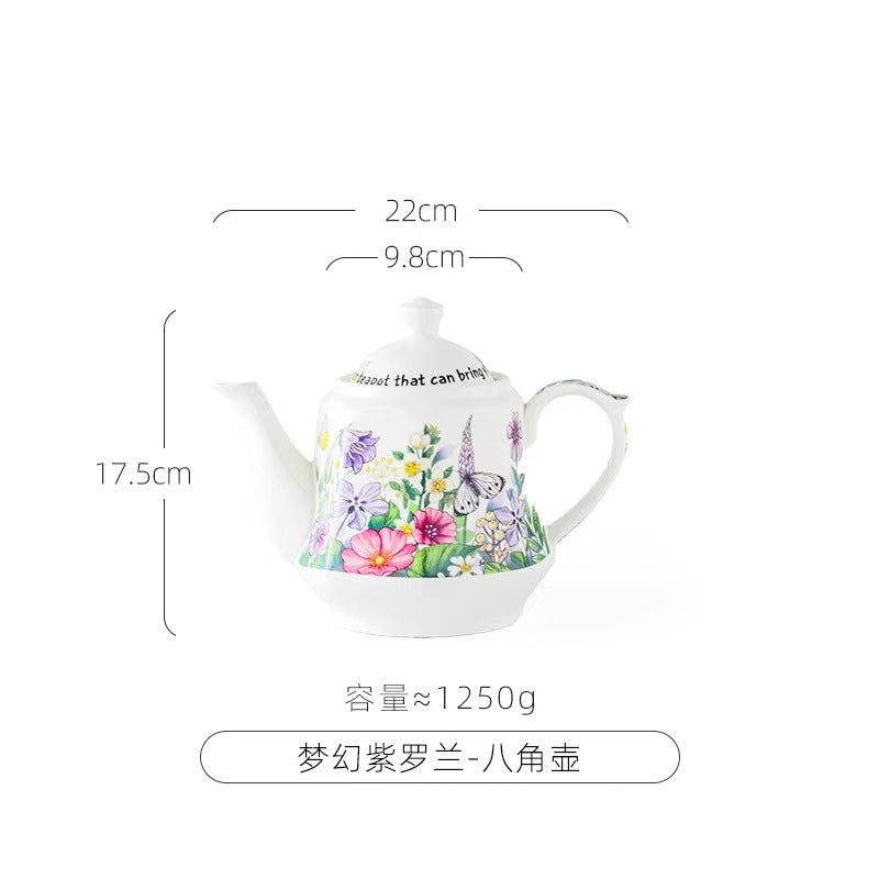 Ceramic teapot tea making household high temperature resistant health pot single pot tea Chinese kettle old-fashioned cold kettle porcelain teapot