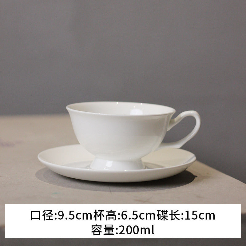 Cross-border European bone china coffee cup set, English afternoon tea set, personalized creative ceramic teacup latte cup