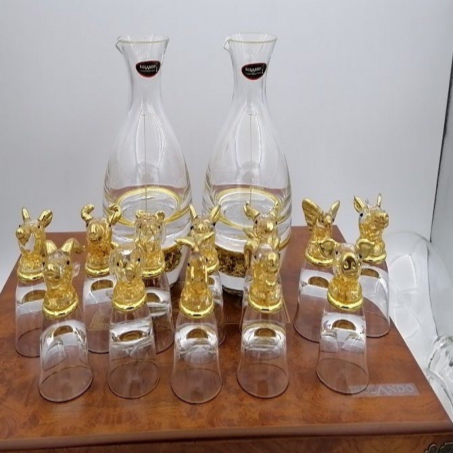 Bone bone china zodiac liquor set Chinese style liquor cup beast head spirits creative wine set gift box set