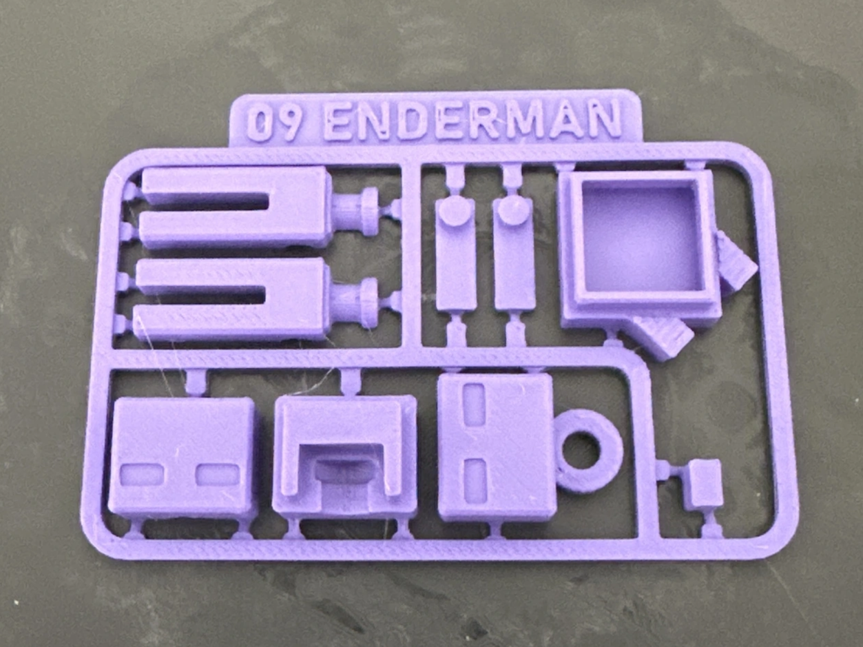 Minicraft -Enderman kit card keychain