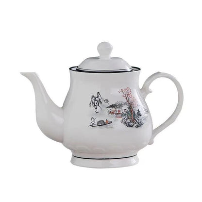 Household ceramic kettle high temperature resistant size capacity filter ceramic kettle boiling water cold water kettle single pot explosion-proof tea kettle