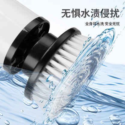 Eight-in-one Cleaning Brush Long Handle Retractable LCD Digital Display Kitchen Bathroom Electric Cleaning Brush Electric Mop