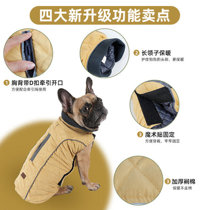 New Outdoor Warm Clothing For Dogs Warm Pet Clothes Autumn And Winter