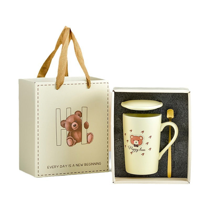 Souvenirs, ceramic pair cup set, wedding return gift, full moon gift, opening gift, business couple cup can be printed with logo