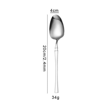 Cross-border western food knife and fork tableware small waist steak knife and fork set stainless steel household high-grade dinner spoon dessert spoon fork
