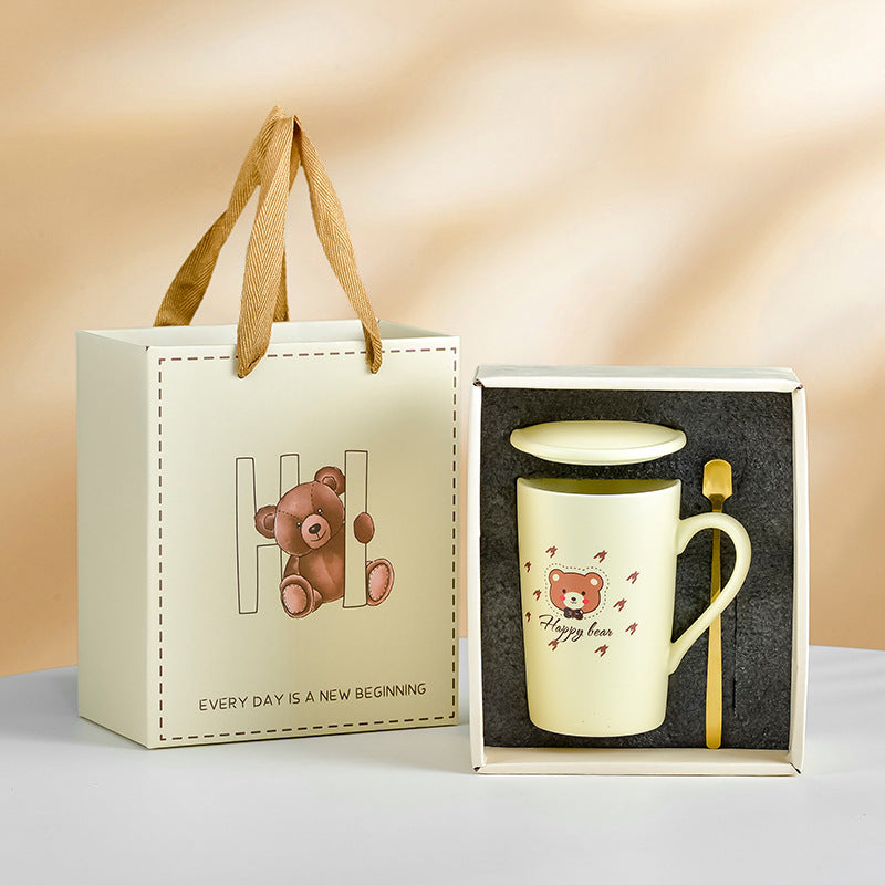 Souvenirs, ceramic pair cup set, wedding return gift, full moon gift, opening gift, business couple cup can be printed with logo