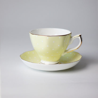Cross-border European bone china coffee cup set, English afternoon tea set, personalized creative ceramic teacup latte cup