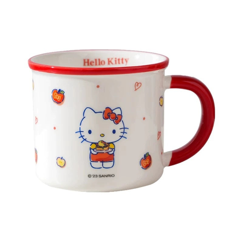 Sanrio mug kulomi genuine ceramic mug girls home breakfast milk mug cartoon cute drinking cup