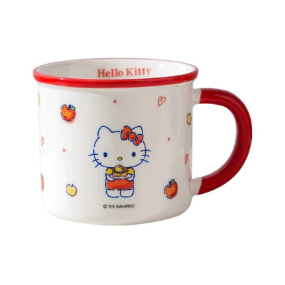 Sanrio mug kulomi genuine ceramic mug girls home breakfast milk mug cartoon cute drinking cup