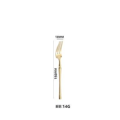 Cross-border western food knife and fork tableware small waist steak knife and fork set stainless steel household high-grade dinner spoon dessert spoon fork