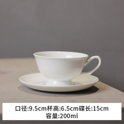Cross-border European bone china coffee cup set, English afternoon tea set, personalized creative ceramic teacup latte cup